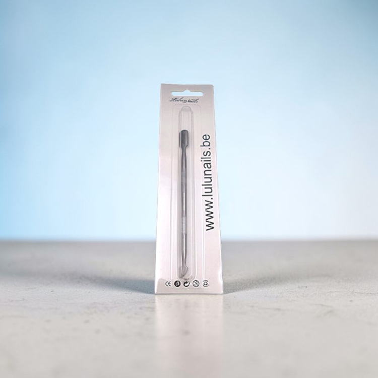 2-in-1 Cuticle Pusher LuluNails Professioneel Roestvrijstalen Manicurehulpmiddel