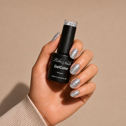 Pluie d'Argent Semi-Permanente Polish 10ml UV LED - Gel Kleur HEMA en TPO Vrij LuluNails 239