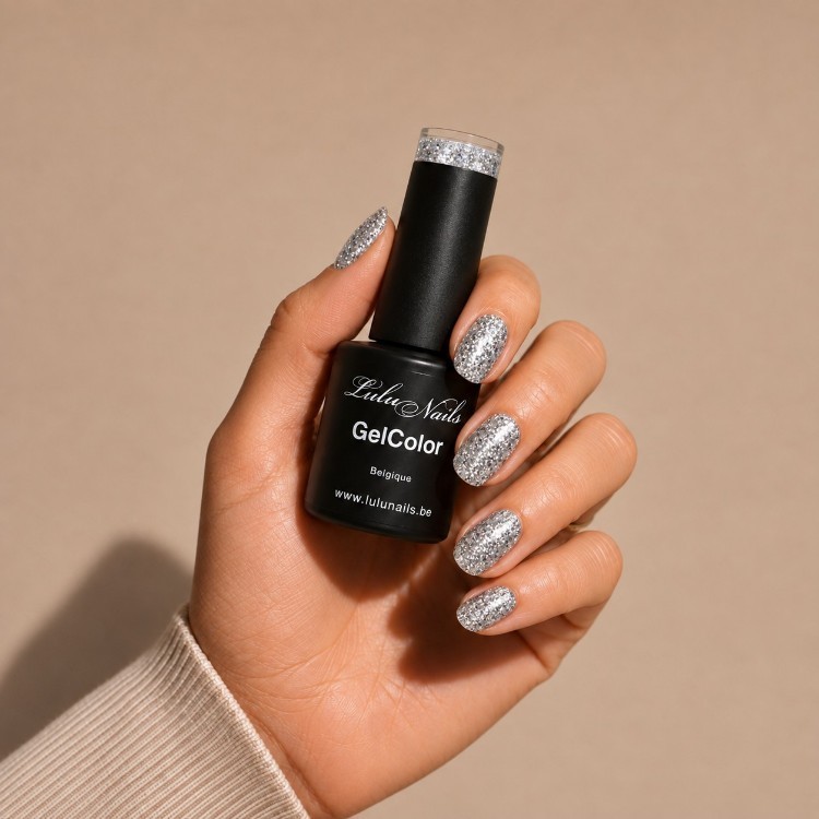 Vernis Semi Permanent Pluie d’Argent 10ml UV LED – Gel Color Sans HEMA ni TPO LuluNails 239
