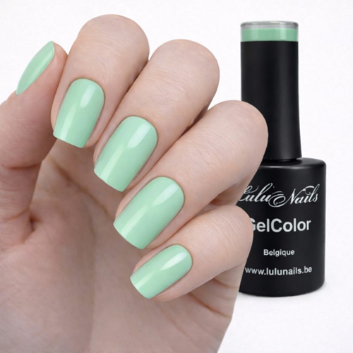Vernis Semi-Permanent Vert Jade 10ml UV/LED – GelColor Sans HEMA ni TPO – LuluNails Réf( 208)