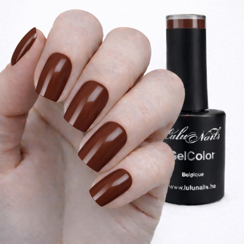 Semipermanente nagellak Intense Chocolate 10ml UV/LED - GelColor HEMA en TPO vrij - LuluNails 195