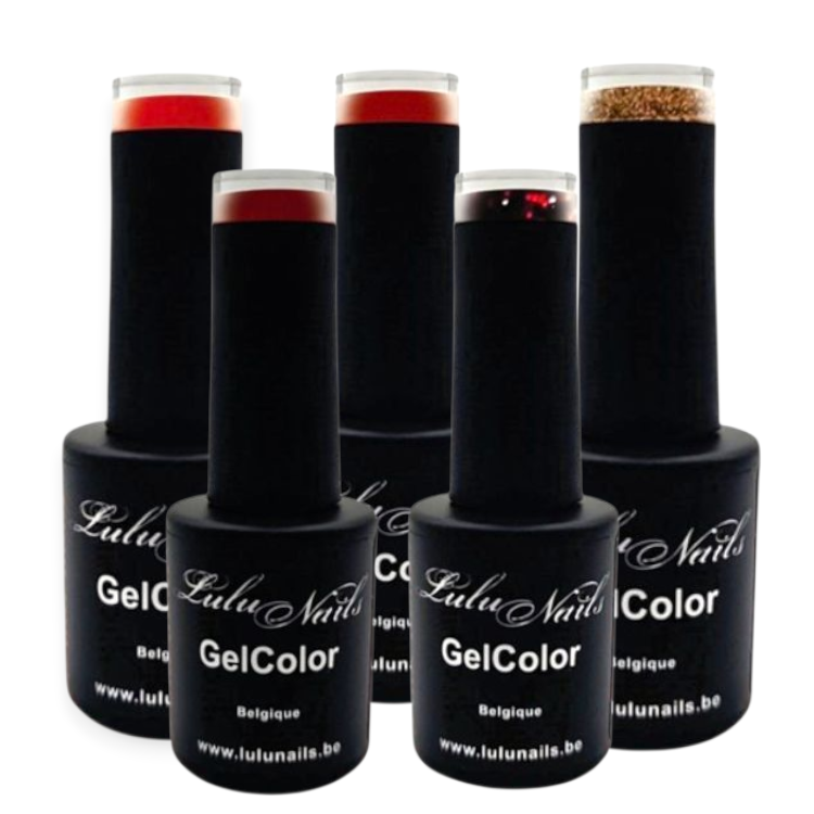 LuluNails Mystic Bordeaux Gift Set - Collection Élégance Intense