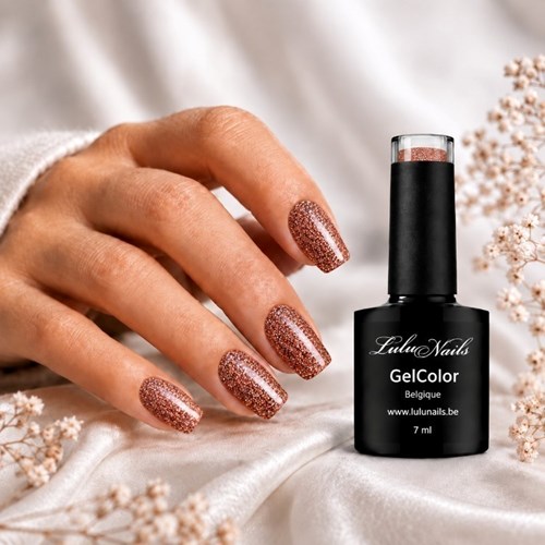 Gel Polish Bronze Prestige Glitter  UV/LED- Vernis Semi-Permanent LuluNails