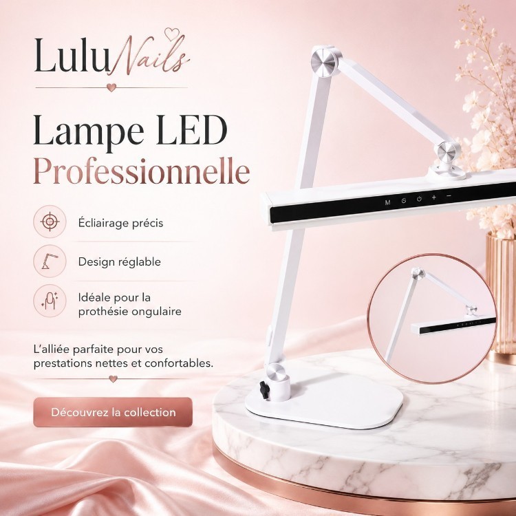 18 W LED-tafellamp met volledig spectrum – CRI 95, verblindingsvrij | LuluNails België
