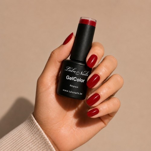 Semipermanente nagellak Iconic Red 10ml UV/LED - Gel Kleur HEMA en TPO vrij - LuluNails (Ref 197)