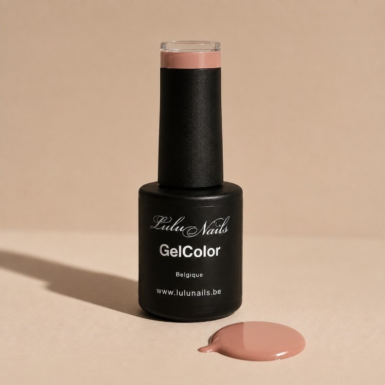 Vernis Semi-Permanent Nude Bois de Rose 10ml UV/LED – GelColor Sans HEMA ni TPO – LuluNails Réf 283