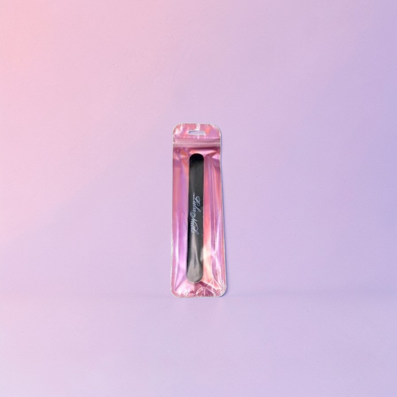 Dubbelzijdige nagelvijl zwart met roze glitter LuluNails | Professionele Finish & Glans