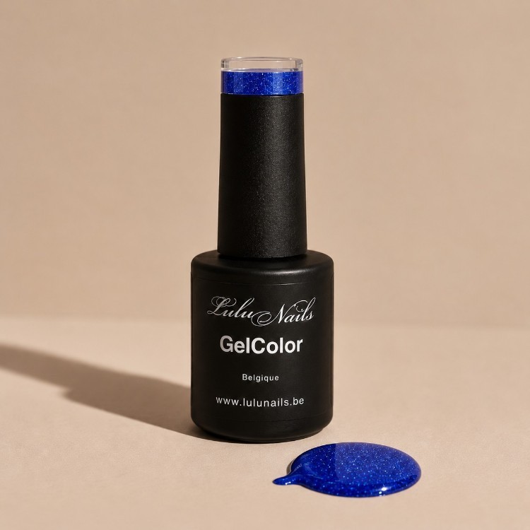 Vernis Semi-Permanent Bleu Nuit Scintillant 10ml UV/LED – GelColor  Sans HEMA ni TPO – LuluNails 207