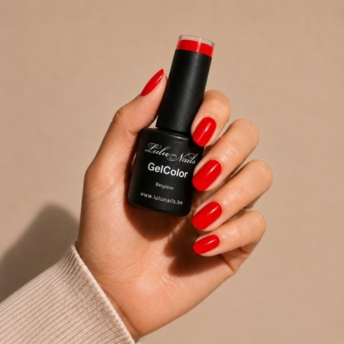 Vernis Semi Permanent Rouge Safran 10ml UV LED – Gel Color Sans HEMA ni TPO LuluNails  203
