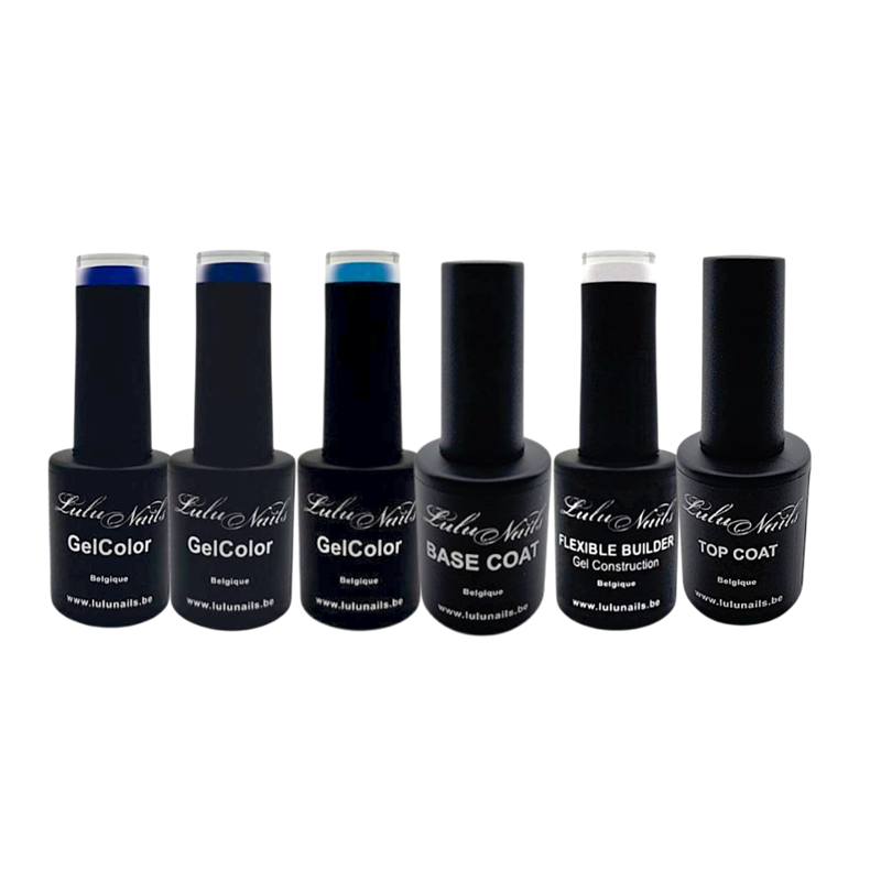 Bleu Élégance set - LuluNails
