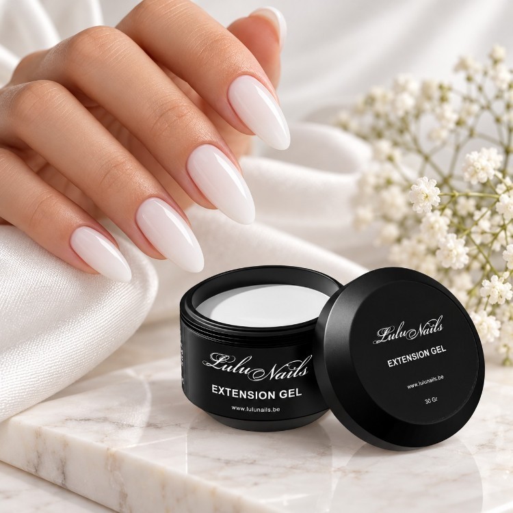 Milky White-bouwgel 30 g – Professionele, zelfnivellerende UV/LED-bouwgel | LuluNails