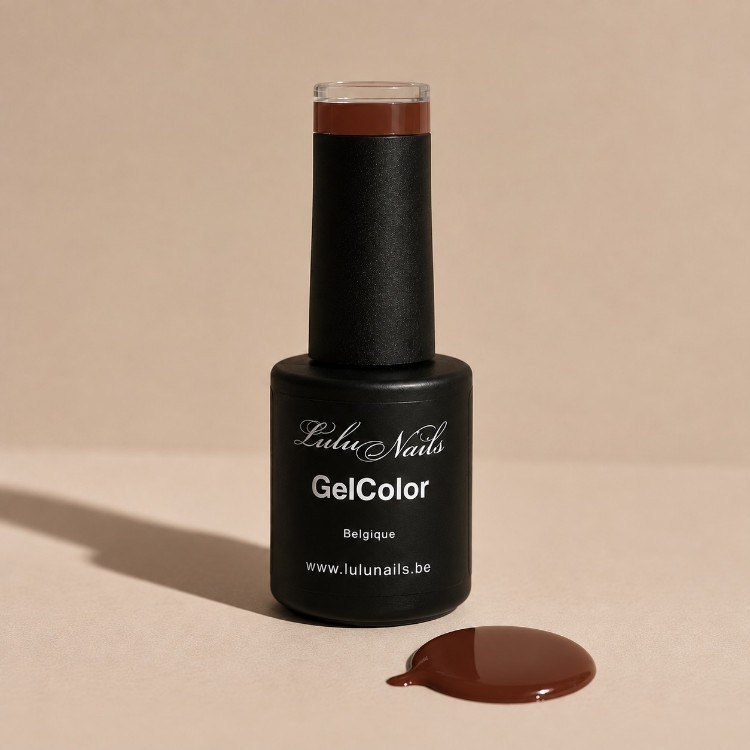 Vernis Semi-Permanent Chocolat Intense 10ml UV/LED – Sans HEMA ni TPO | LuluNails 195