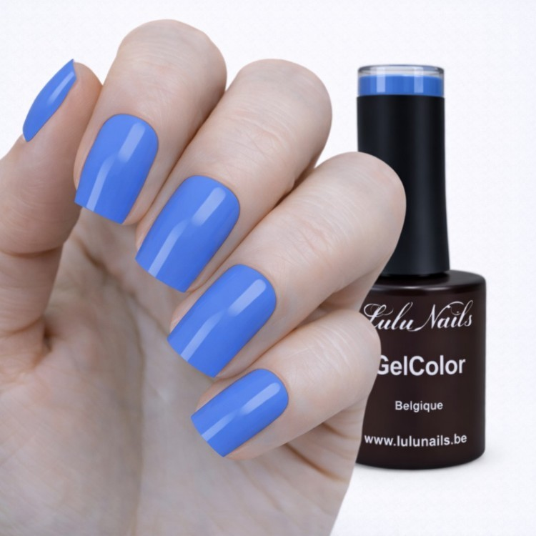 Vernis Semi Permanent Bleu Royal 10ml UV LED – Gel Color Sans HEMA ni TPO LuluNails 210