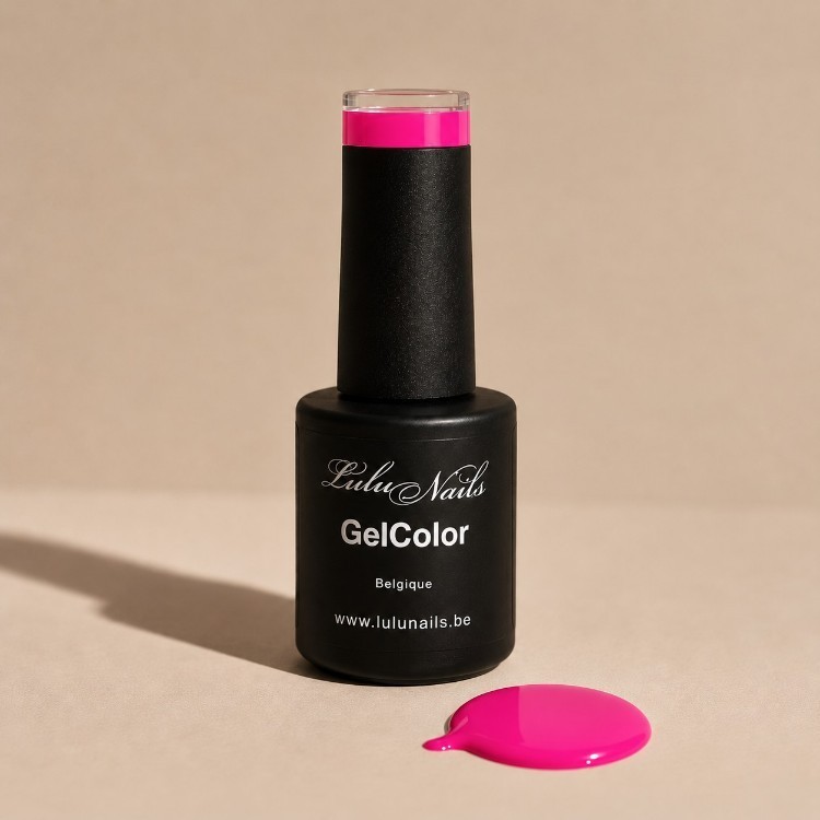 Vernis Semi-Permanent Neon Impact Fuchsia 10ml UV/LED – GelColor Sans HEMA ni TPO – LuluNails 249