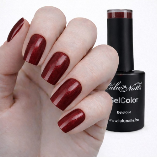 Semi-Permanente Polish Donker Robijn 10ml UV/LED - GelColor HEMA en TPO vrij - LuluNails 221