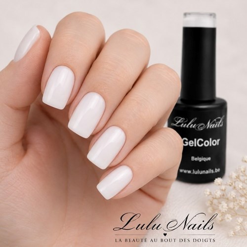 Semi-Permanent Milky White Nail Polish 10ml UV LED - Gel Color HEMA and TPO free LuluNails 285