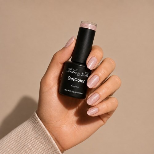 Vernis Semi Permanent Nude Pétale Scintillant 10ml UV LED – Gel Color Sans HEMA ni TPO LuluNails 229