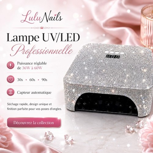 Lampe UV/LED 36W–60W pour Ongles – 30s/60s/90s & Capteur Auto | LuluNails