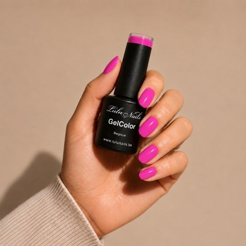 Vernis Semi-Permanent Fuchsia Intense 10ml UV/LED – GelColor Sans HEMA ni TPO – LuluNails Réf (220)