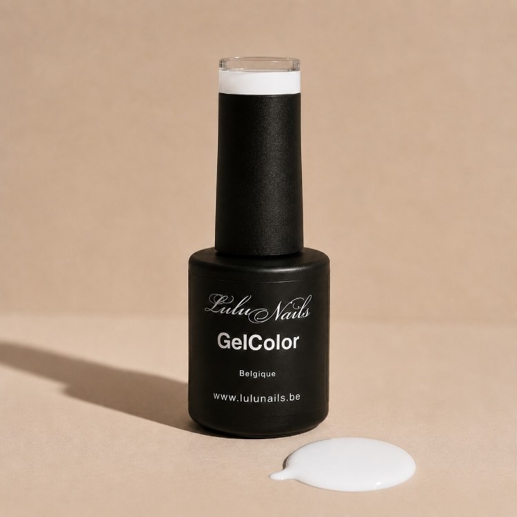 Vernis Semi Permanent Blanc Laiteux Milky 10ml UV LED – Gel Color Sans HEMA ni TPO LuluNails 285