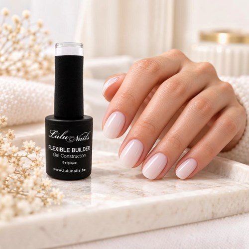 Milky Flexible Builder Gel 10ml UV LED – Natural Nail Builder Gel, HEMA- and TPO-free by LuluNails
