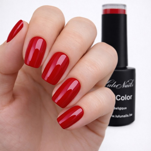Vernis Semi Permanent Rouge Passion 10ml UV LED – Gel Color Sans HEMA ni TPO LuluNails (Réf 269)
