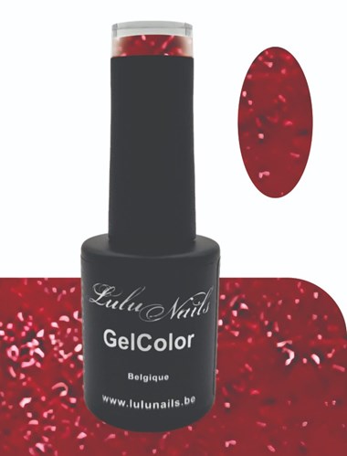 Vernis Semi-Permanent GelColor Rouge Rubis Scintillant 213 – LuluNails