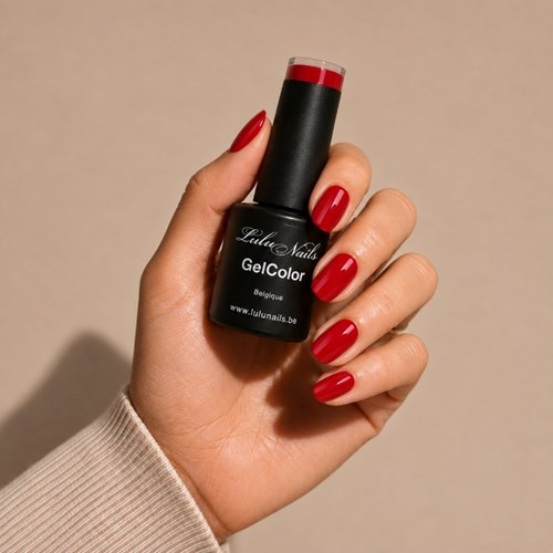 Vernis Semi Permanent Rouge Passion 10ml UV LED – Gel Color Sans HEMA ni TPO LuluNails (Réf 269)