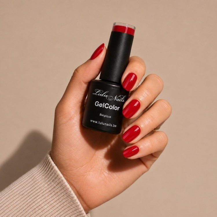 Semi-permanente nagellak Rouge Passion 10ml UV LED - Gel Kleur HEMA en TPO vrij LuluNails (Ref 269)