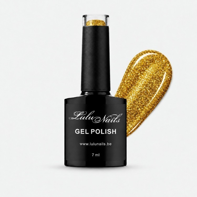Gel Polish Champagne Gold Glitter  UV/LED - Vernis Semi-PermanentLuluNails