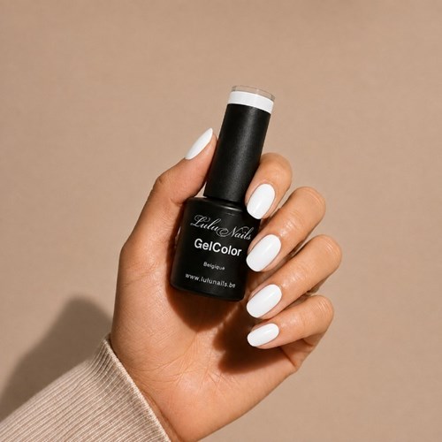 Vernis Semi Permanent Blanc Pureté 10ml UV LED – Gel Color Sans HEMA ni TPO LuluNails (Réf 228)