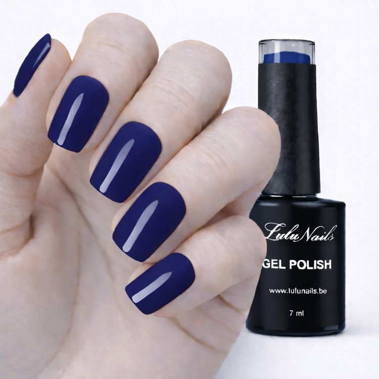 Intense Night Blue UV/LED Gel Polish - Semi-Permanent Nail Polish LuluNails