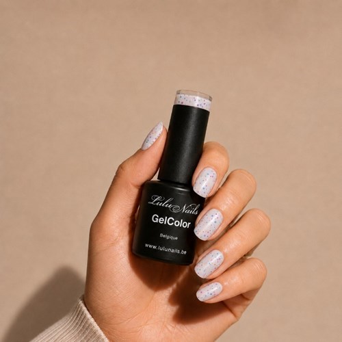 Vernis Semi Permanent Confettis Ice Cream 256 10ml UV LED – Gel Color Sans HEMA ni TPO LuluNails 256