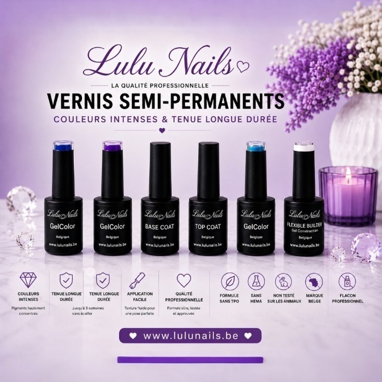 Coffret Bleu Élégance – Vernis Semi-Permanents Professionnels | LuluNails
