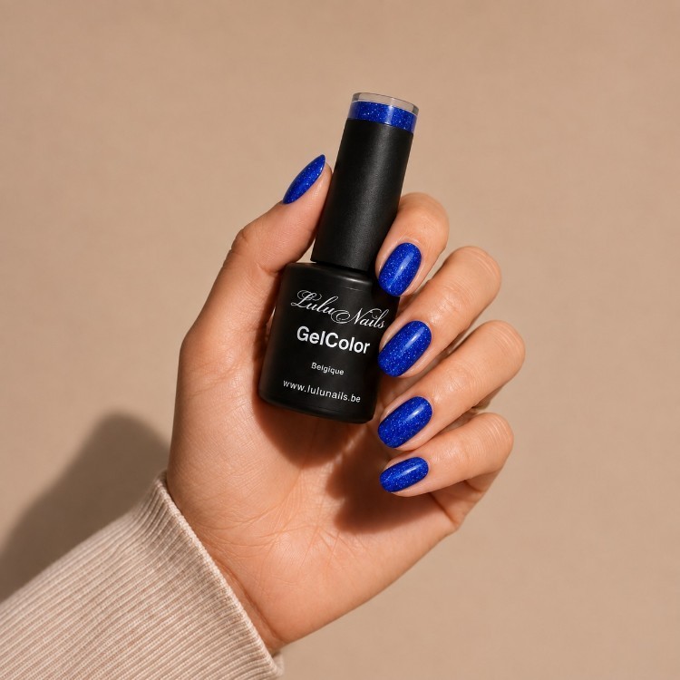 Vernis Semi-Permanent Bleu Nuit Scintillant 10ml UV/LED – GelColor  Sans HEMA ni TPO – LuluNails 207