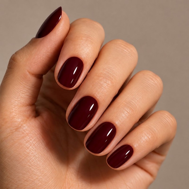 Dark Bordeaux Semi-Permanent Nail Polish 10 ml | LuluNails