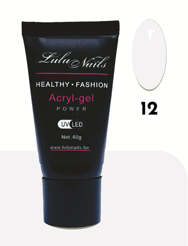 LuluNails Power Acrylgel Blanc 30g Nr 12
