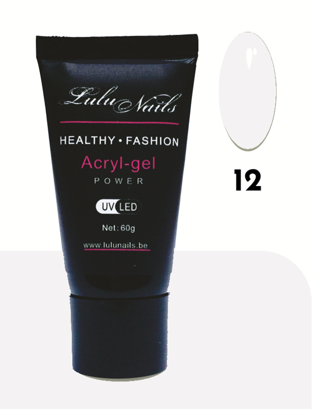 LuluNails Power Acrylgel Wit 30g Nr 12