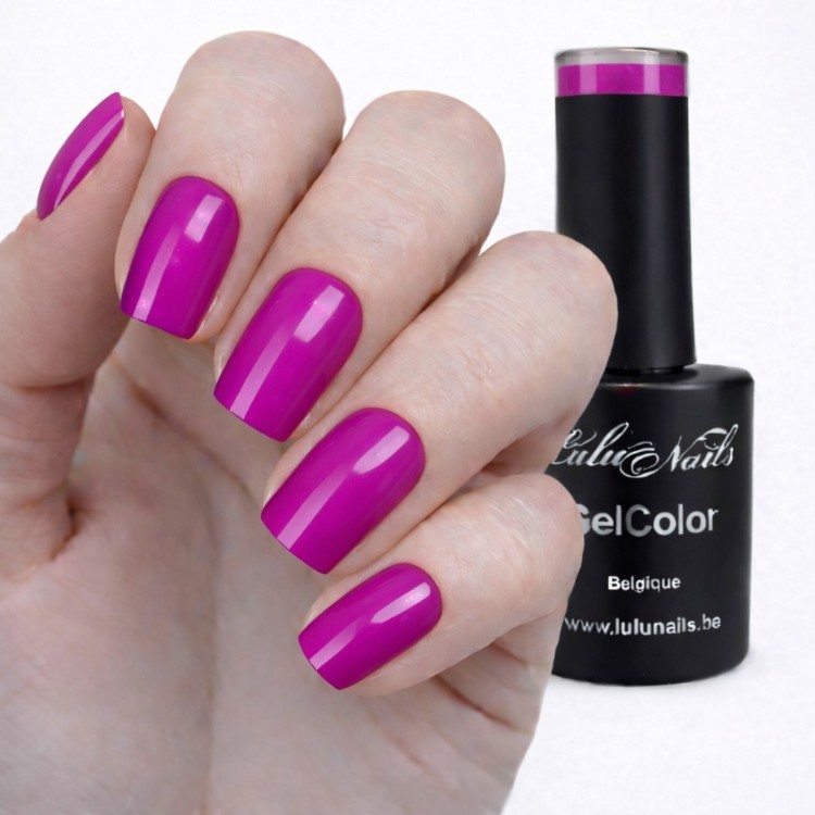 Semipermanente nagellak Neon Electric Purple 10ml UV/LED - GelColor HEMA en TPO vrij - LuluNails 246