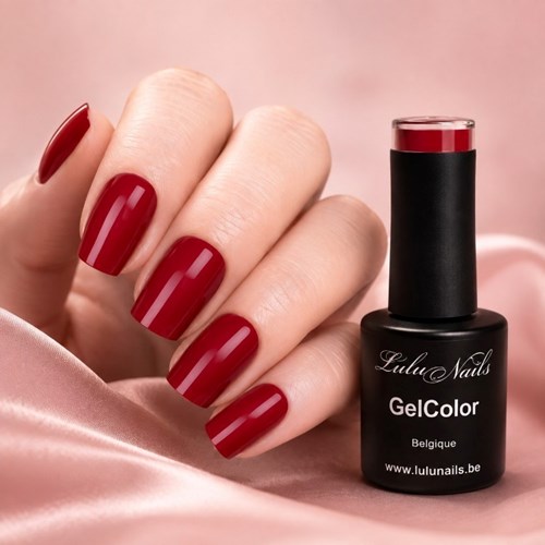 Elegante semi-permanente nagellak in de kleur Bordeaux, 10 ml, UV/LED – Zonder HEMA of TPO | Lulu...