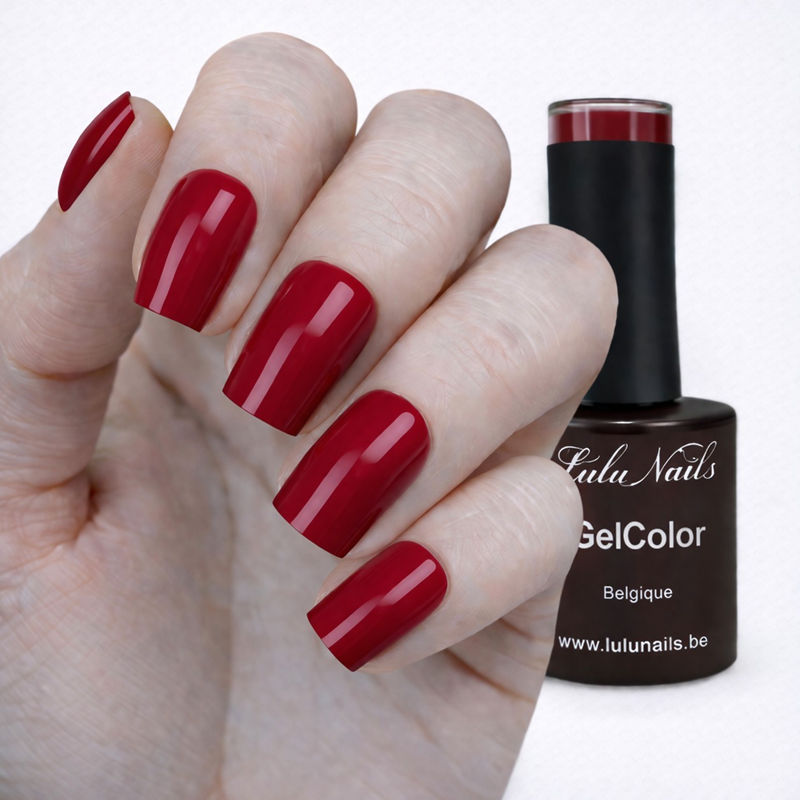 Semi Permanent Nail Polish Bordeaux Elegant 10ml UV LED - Gel Color HEMA and TPO free LuluNails 282