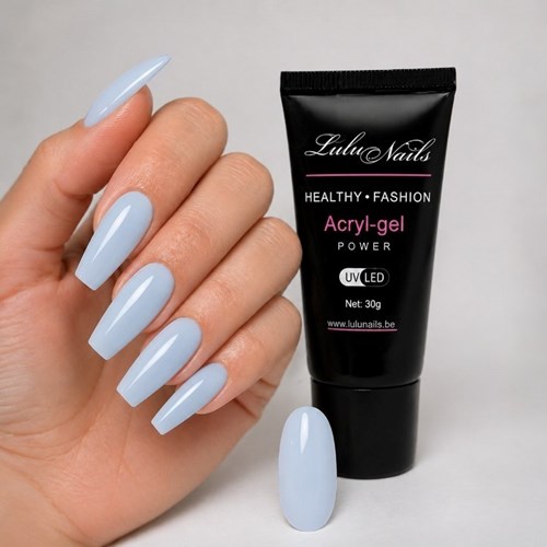 Neon Fluorescent Blue UV/LED Polygel – Professional Electric Blue Acrygel | LuluNails