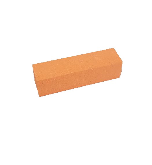 Bloc Ponçage Orange – Grain Medium Professionnel