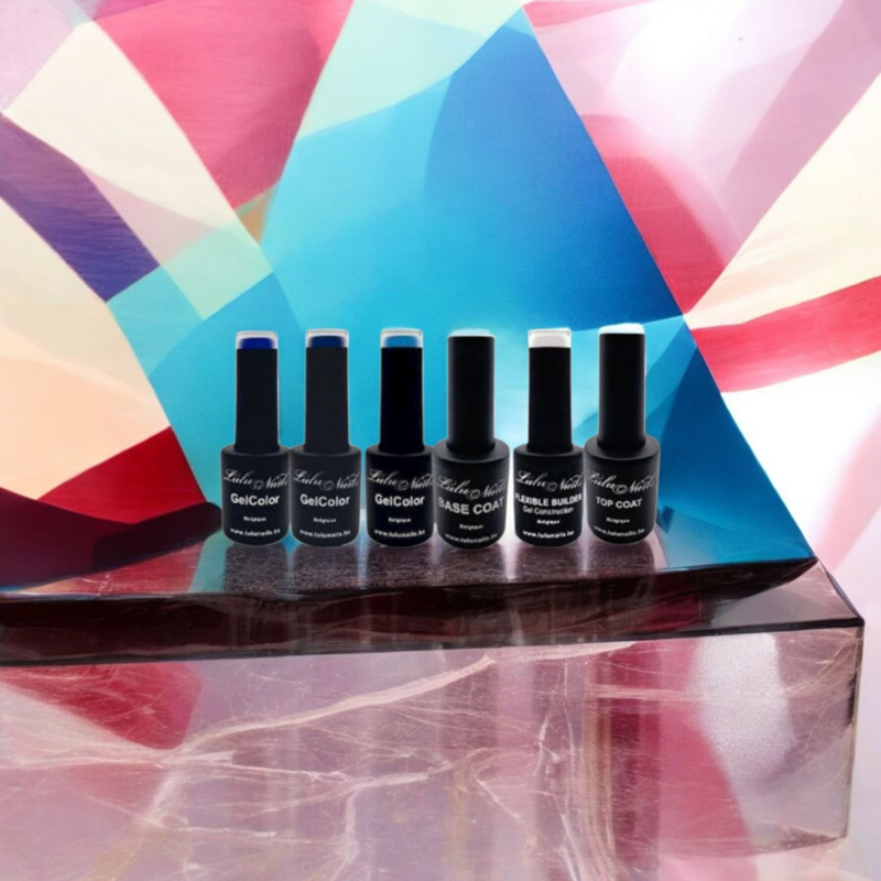 Bleu Élégance set - LuluNails