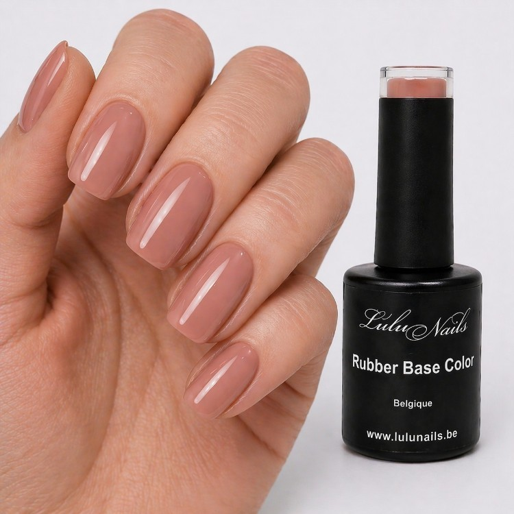 Nude Ice Coffee UV/LED Coloured Rubber Base LuluNails