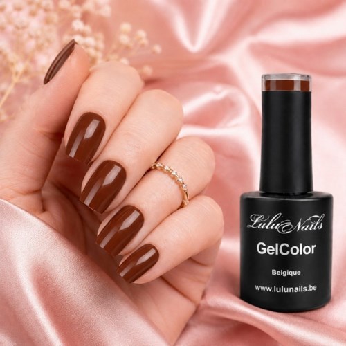 Intense Chocolate Semi-Permanent Nail Polish 10ml UV/LED – HEMA- and TPO-free | LuluNails 195