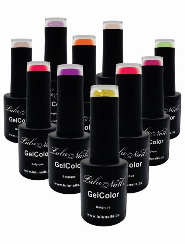 Coffret LuluNails Vernis Semi-Permanent Sans HEMA ni TPO – 10 Couleurs, 10ml