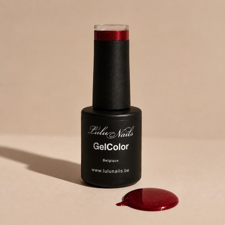 Semi-Permanente Polish Donker Robijn 10ml UV/LED - GelColor HEMA en TPO vrij - LuluNails 221