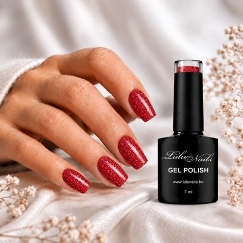 Gel Polish Rouge Prestige Glitter UV/LED - Semi-Permanent Nail Polish LuluNails