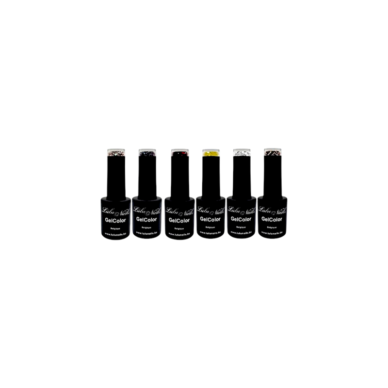 Galactic Light" set - LuluNails Sparkling GelColours